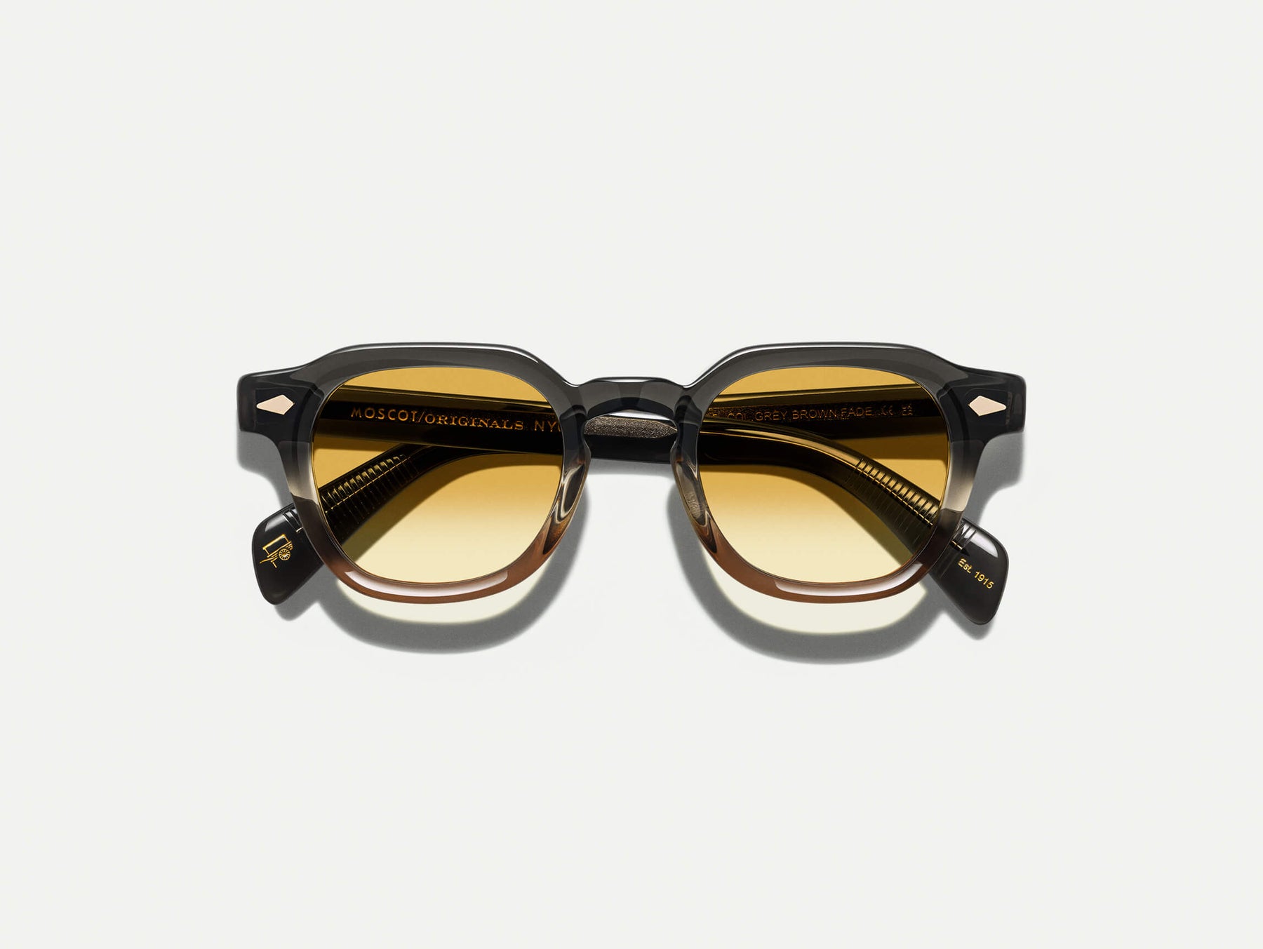 The DOLT SUN in Grey-Brown Fade with Chestnut Fade Tinted Lenses