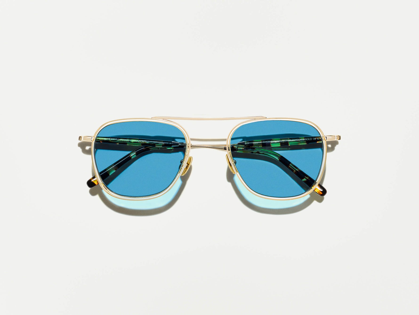 #color_citron/tortoise | The FANAGLE SUN in Citron/Tortoise with Celebrity Blue Tinted Lenses
