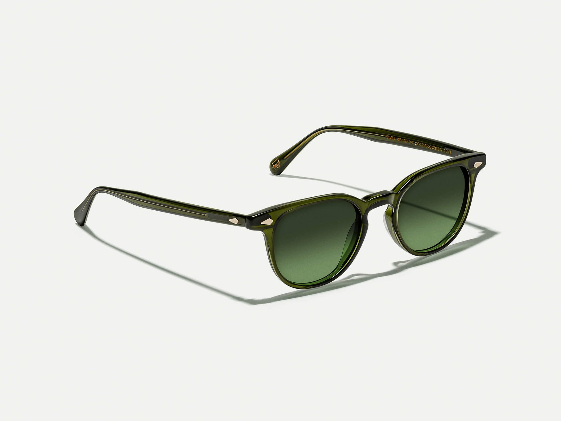 The FEVEL SUN in Dark Green with Forest Wood Tinted Lenses
