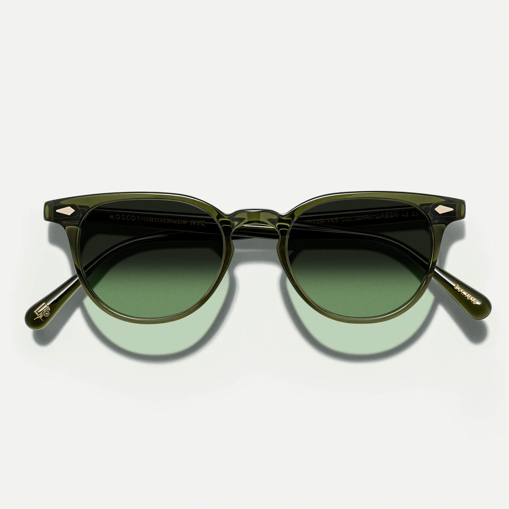#color_dark green | The FEVEL SUN in Dark Green with Forest Wood Tinted Lenses