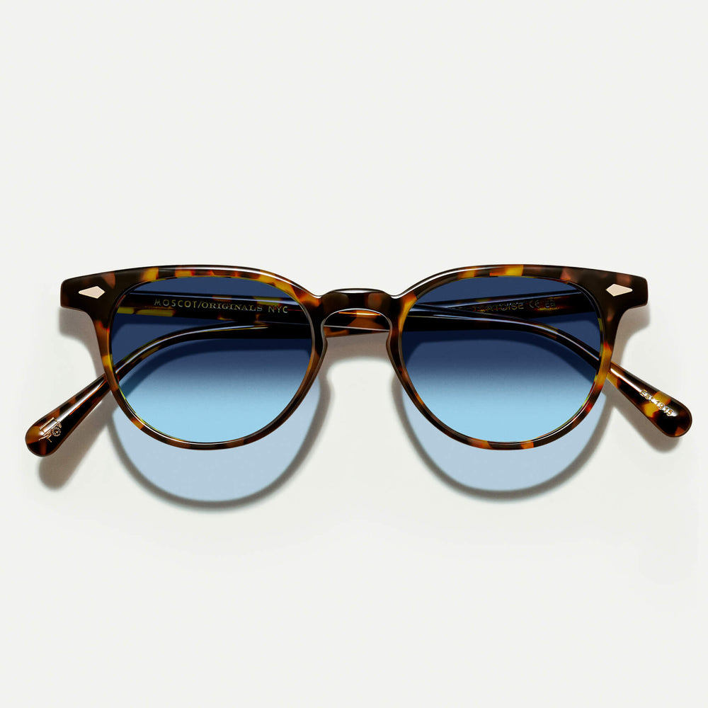 #color_tortoise | The FEVEL SUN in Tortoise with Denim Blue Tinted Lenses