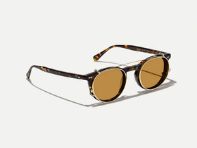 #color_amber | The FRANKIE CLIP  in Gold with Amber Tinted Lenses 