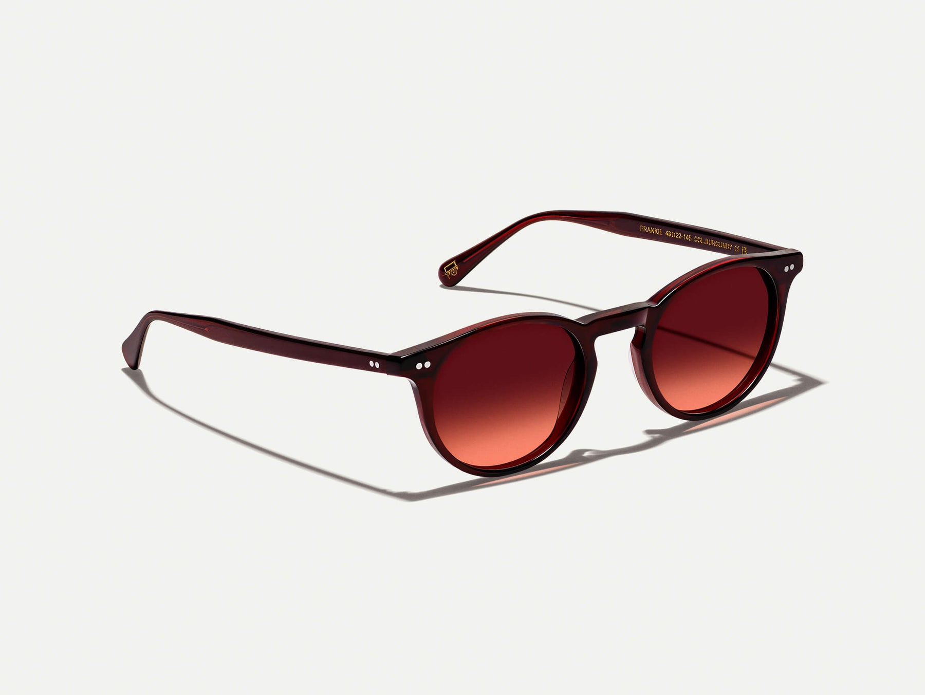 The FRANKIE SUN in Burgundy with Cabernet Tinted Lenses