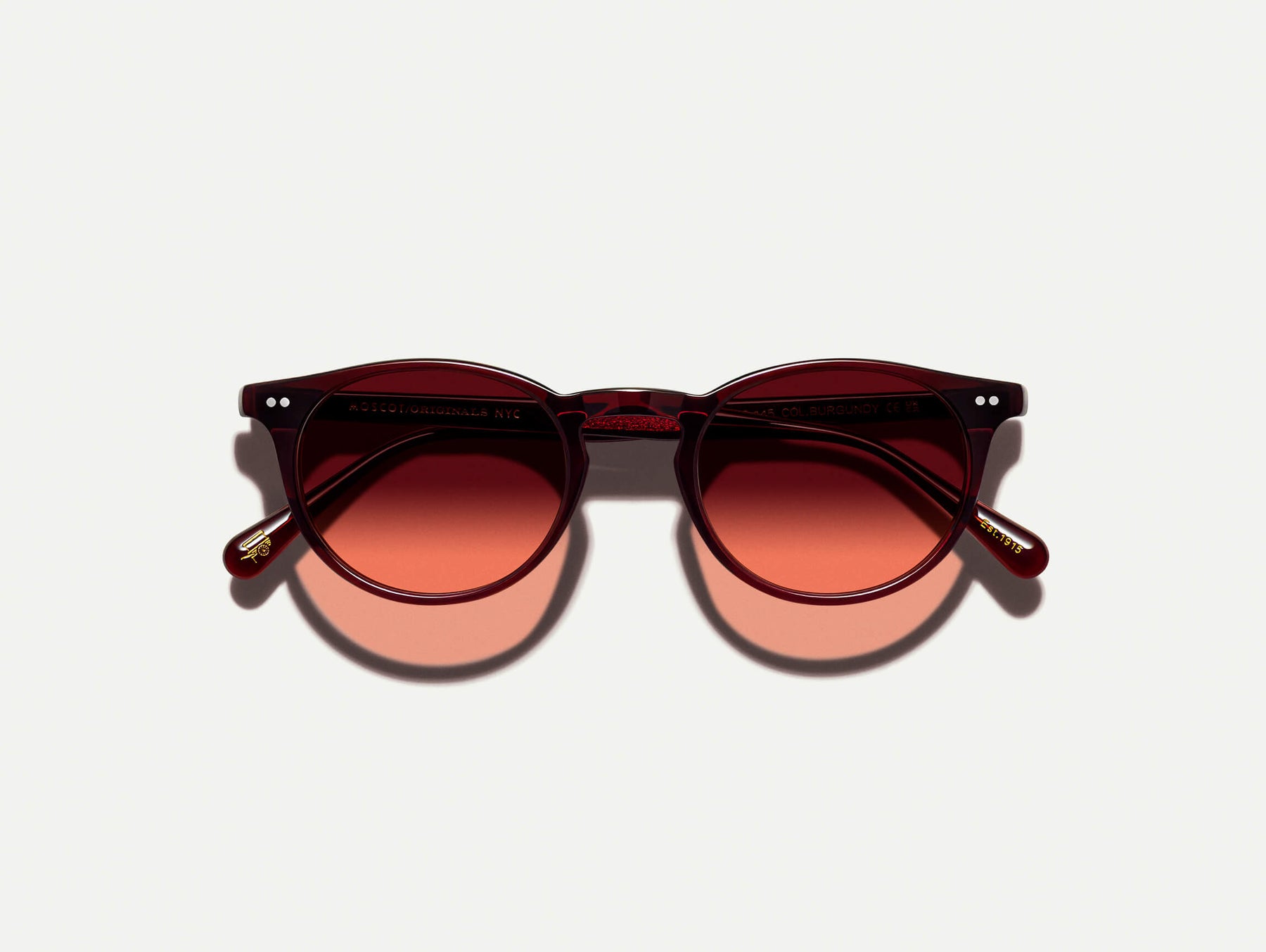The FRANKIE SUN in Burgundy with Cabernet Tinted Lenses
