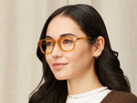 Model is wearing The GATKES in size 49 in Blonde