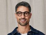 Model is wearing The GAVOLT in size 45 in Tortoise