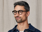 Model is wearing The GAVOLT in size 45 in Tortoise
