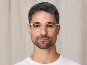 Model is wearing The GAVOLT in size 45 in Flesh/Tortoise