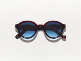 #color_Burgundy | The GREPS SUN in Burgundy with Denim Blue Tinted Lenses