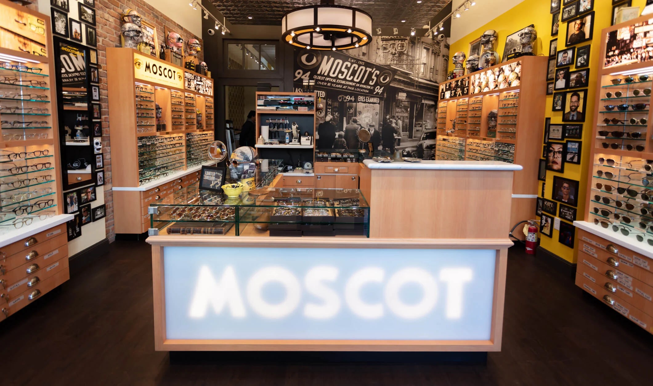 The MOSCOT Fillmore Shop interior