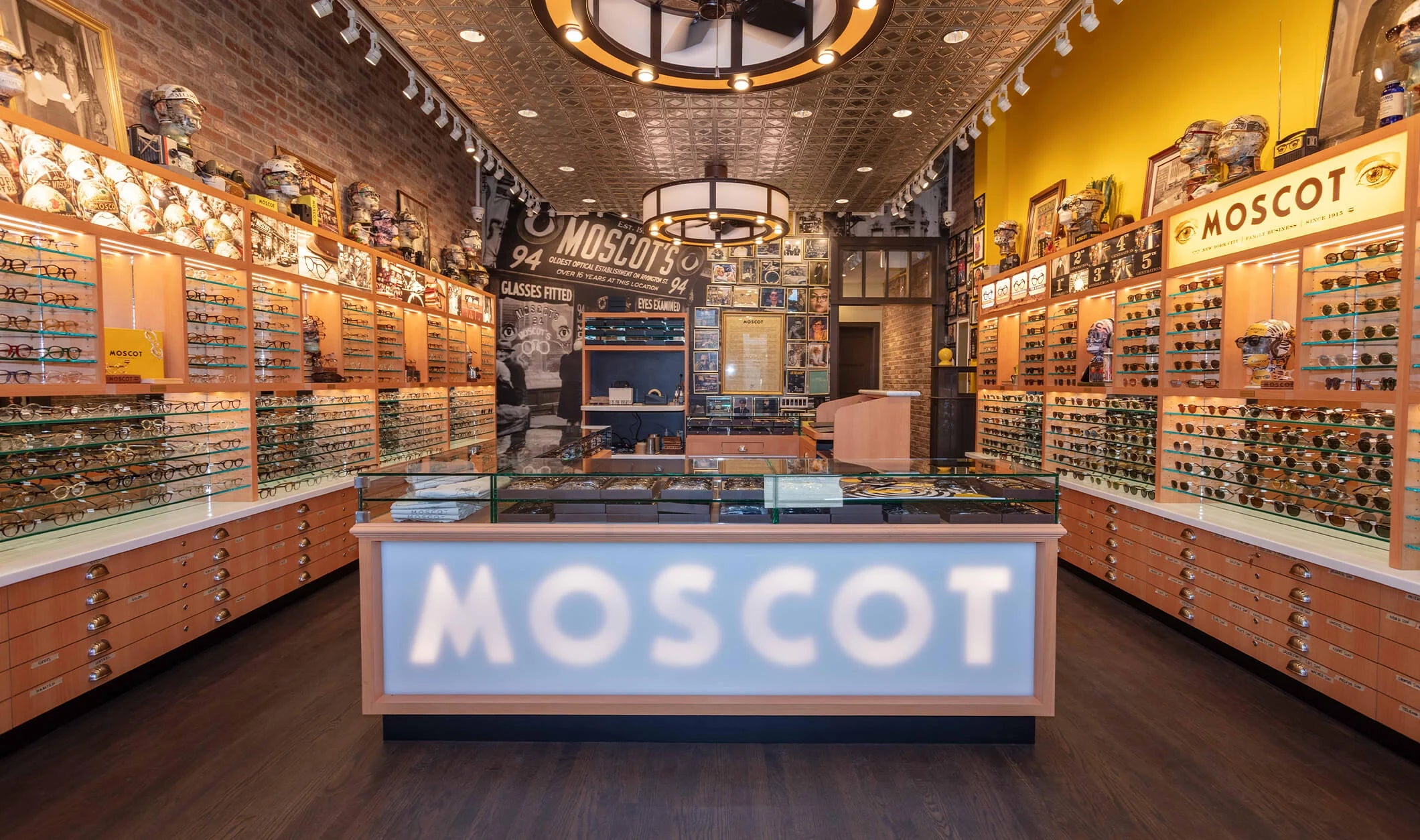 The MOSCOT Austin Shop interior