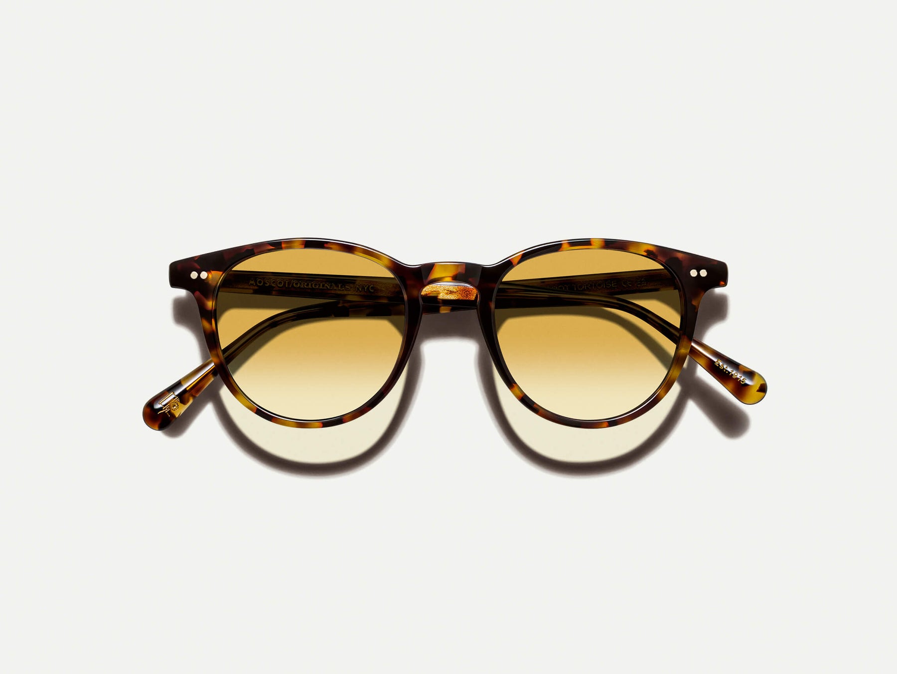 The JARED SUN in Spot Tortoise with Chestnut Fade Tinted Lenses