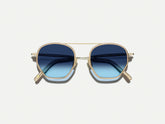 #color_cinnamon | The KUGEL SUN in Cinnamon with Denim Blue Tinted Lenses