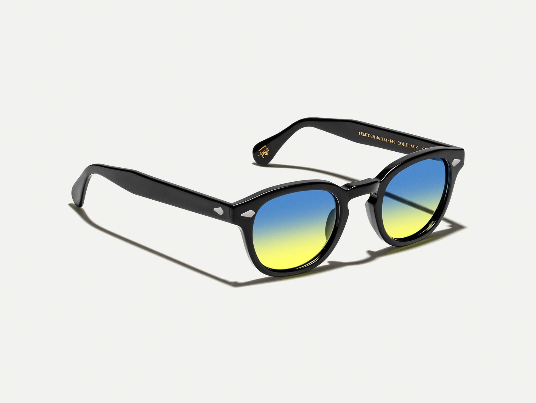 The LEMTOSH Black with Aqua Sunrise Tinted Lenses