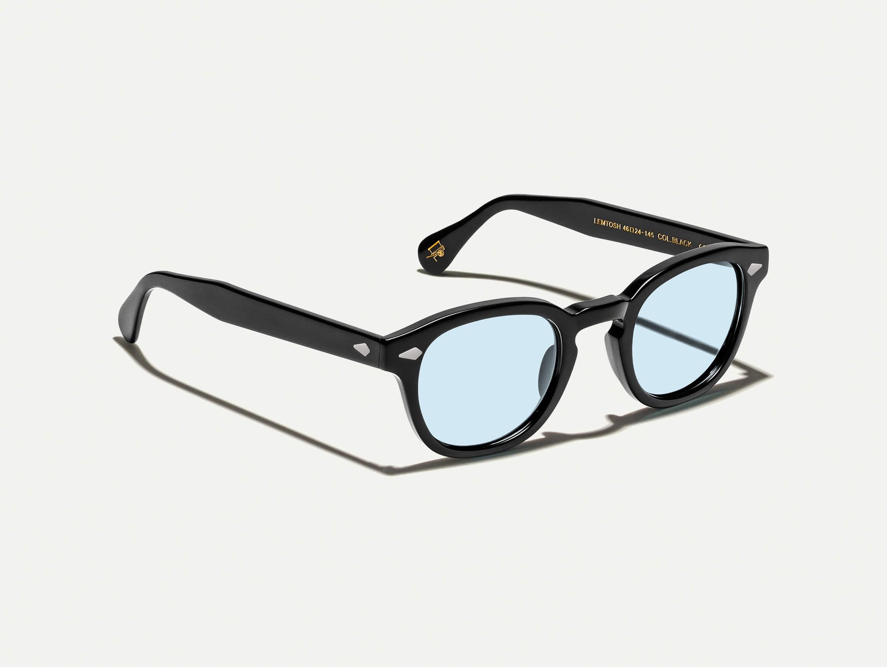 The LEMTOSH Black with Bel Air Blue Tinted Lenses