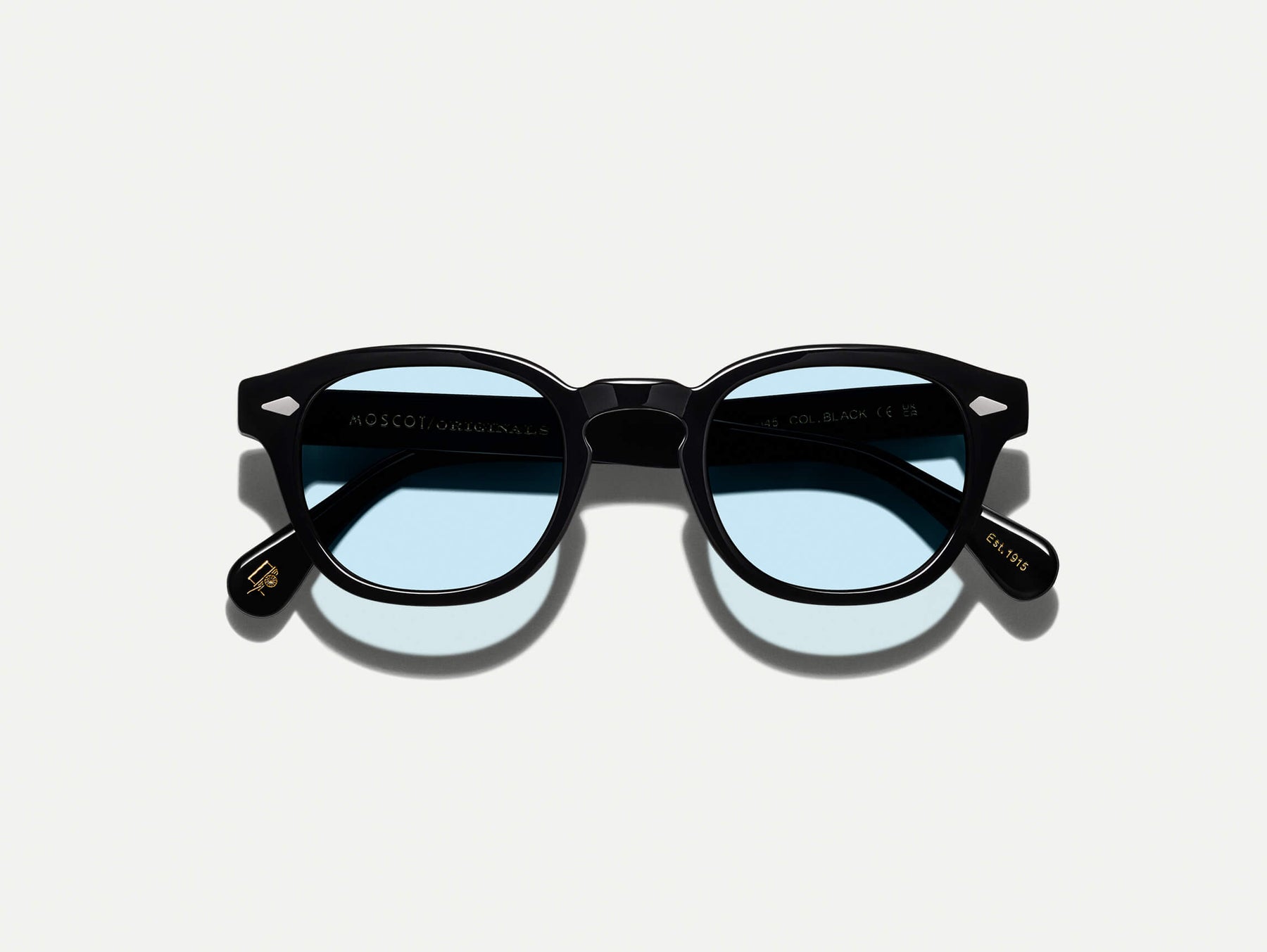 The LEMTOSH Black with Bel Air Blue Tinted Lenses