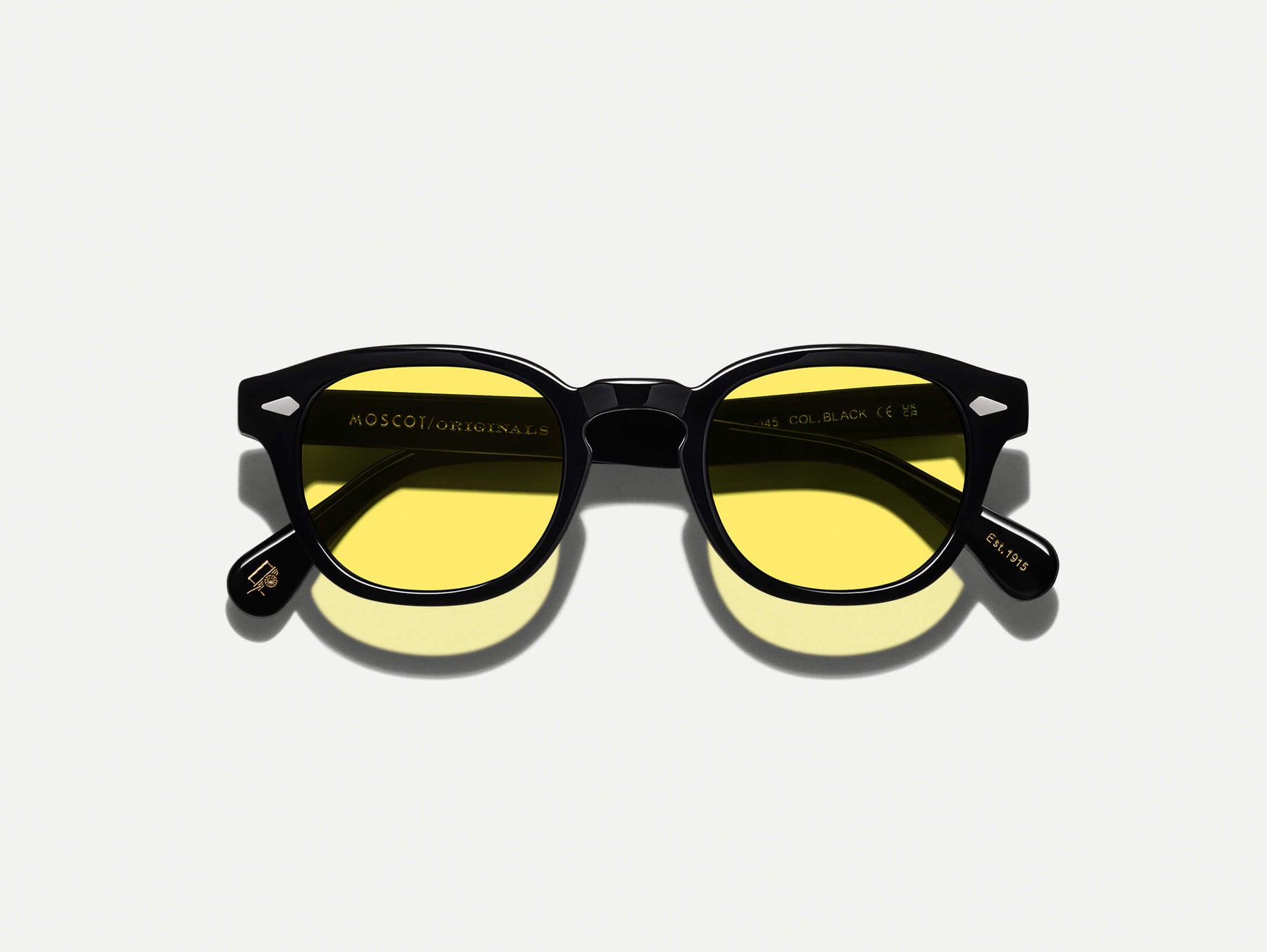 The LEMTOSH Black with Mellow Yellow Tinted Lenses