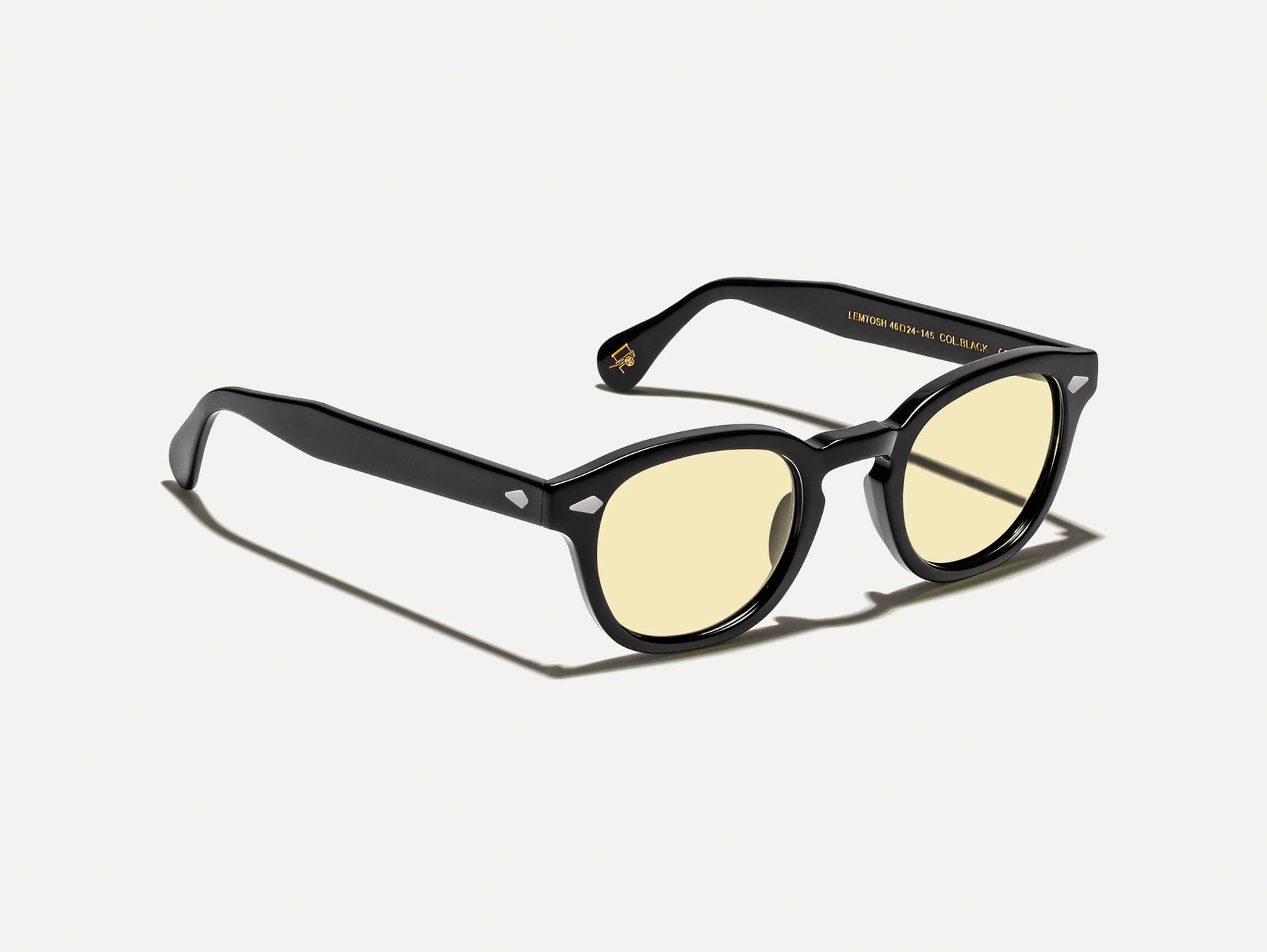 The LEMTOSH Black with Pastel Yellow Tinted Lenses