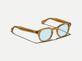 The LEMTOSH Blonde with Bel Air Blue Tinted Lenses