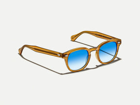 The LEMTOSH Blonde with Broadway Blue Fade Tinted Lenses