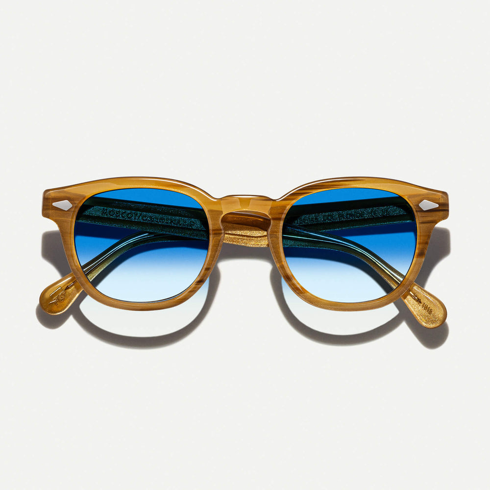 #color_broadway blue fade | The LEMTOSH Blonde with Broadway Blue Fade Tinted Lenses
