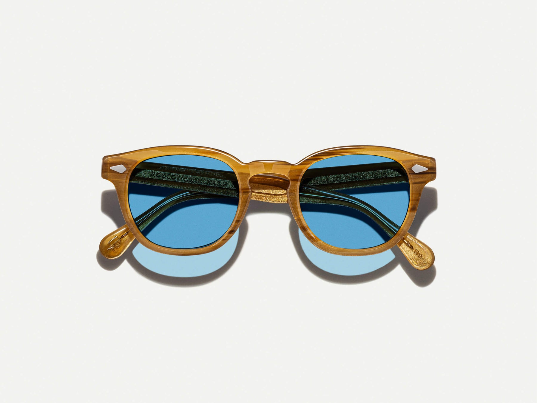 The LEMTOSH Blonde with Celebrity Blue Tinted Lenses