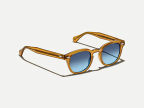 The LEMTOSH Blonde with Denim Blue Tinted Lenses