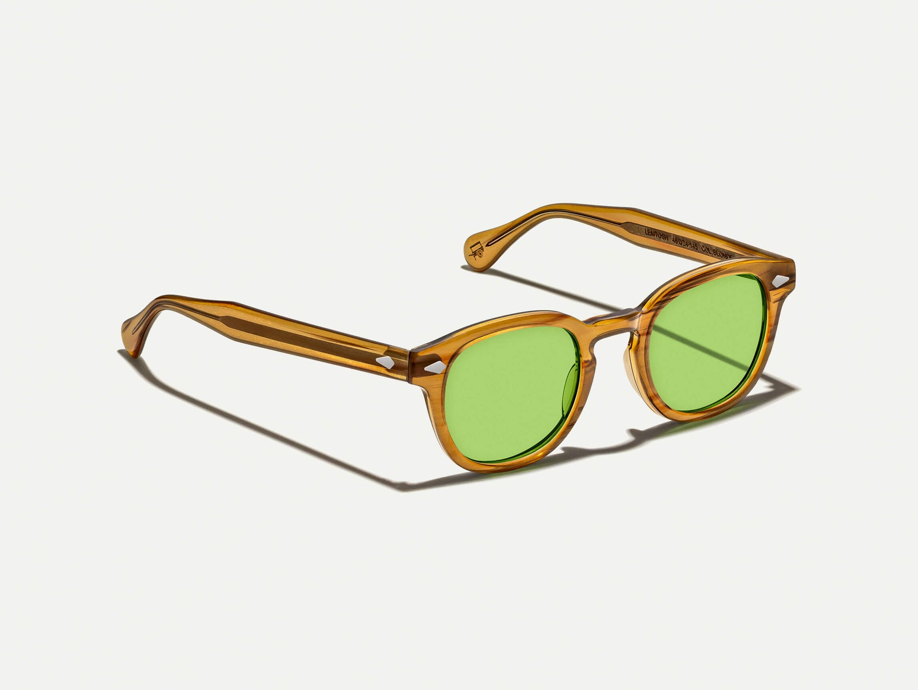 The LEMTOSH Blonde with Garnet Green Tinted Lenses