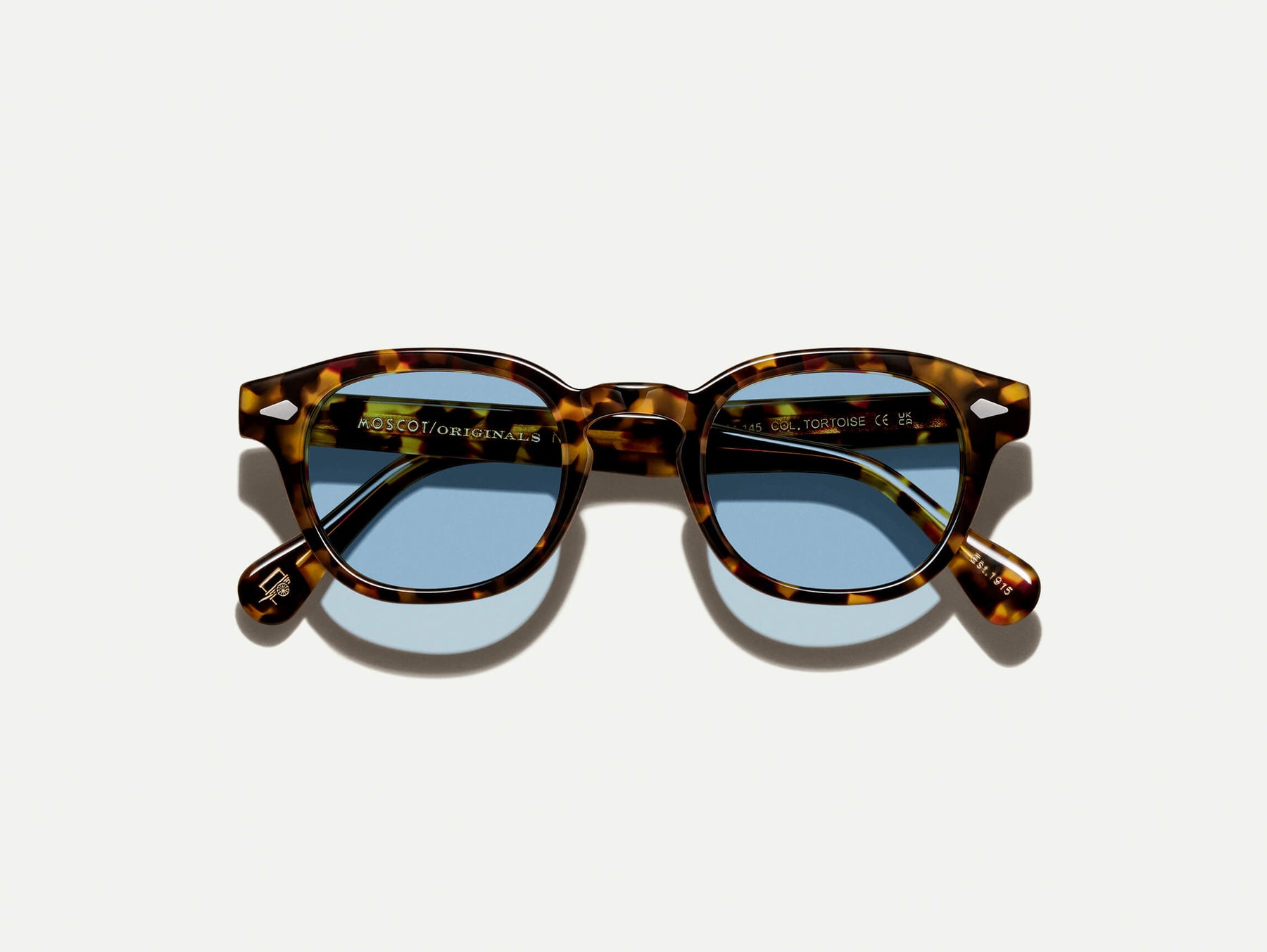 The LEMTOSH in Tortoise with BLUE+ Tint