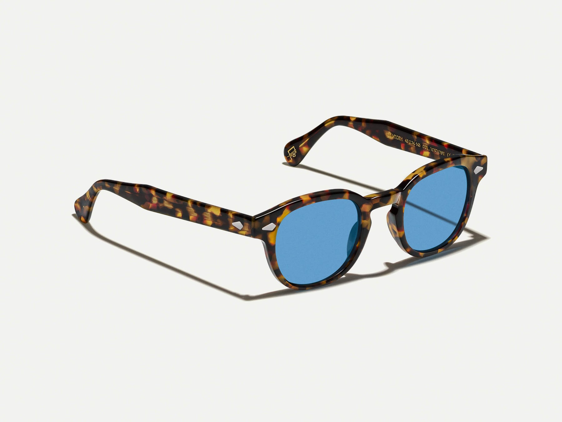 The LEMTOSH in Tortoise with BLUE+ Tint