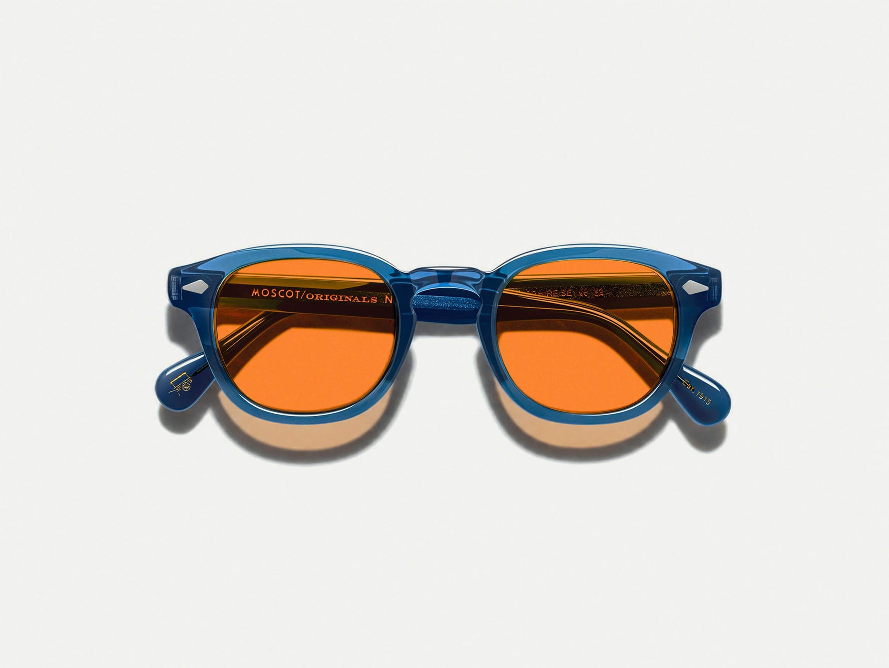 #color_sapphire | The LEMTOSH NYC CHAMPS EDITION in Sapphire with Woodstock Orange Tinted Lenses