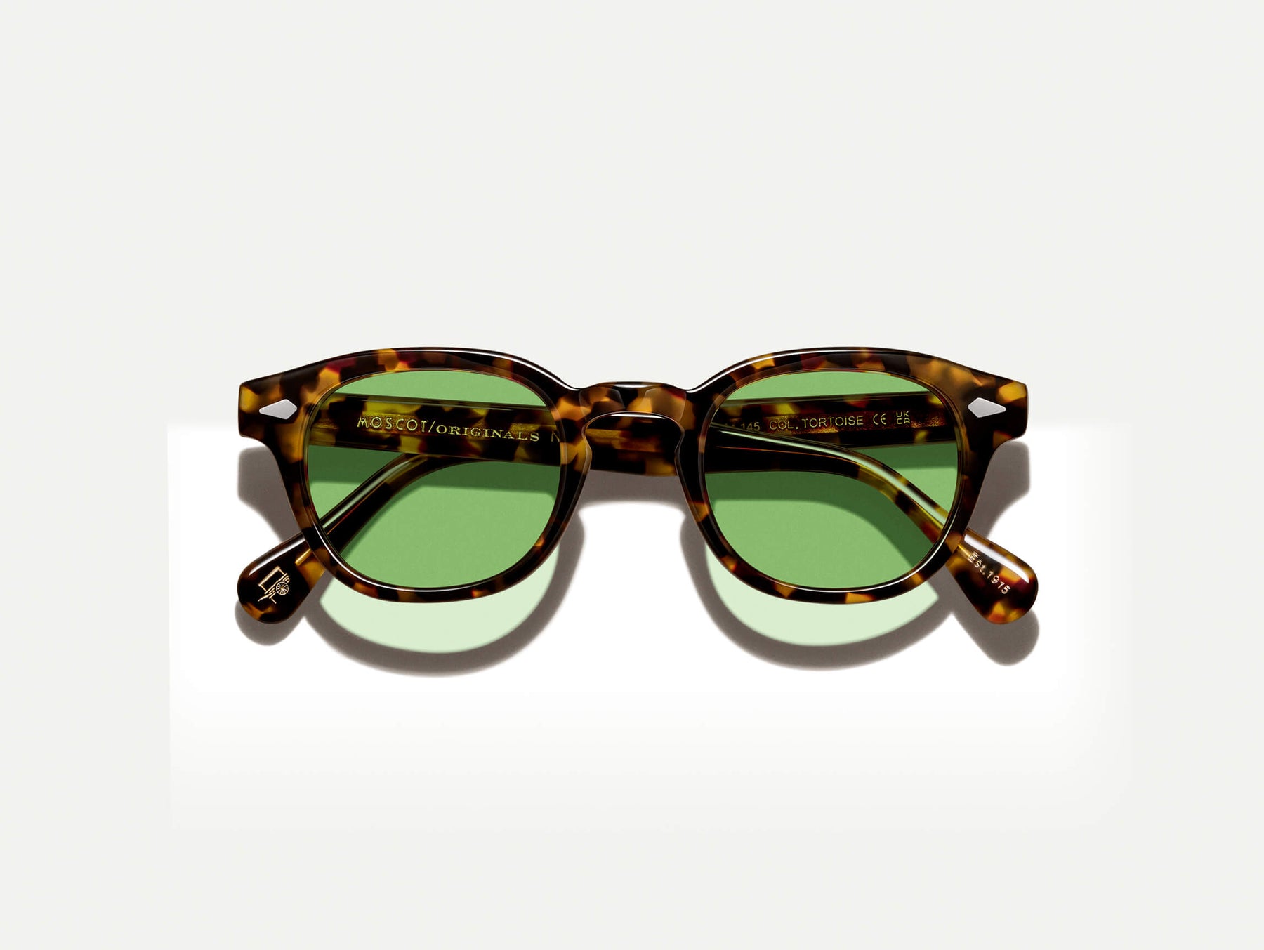 The LEMTOSH in Tortoise with GREEN+ Tint