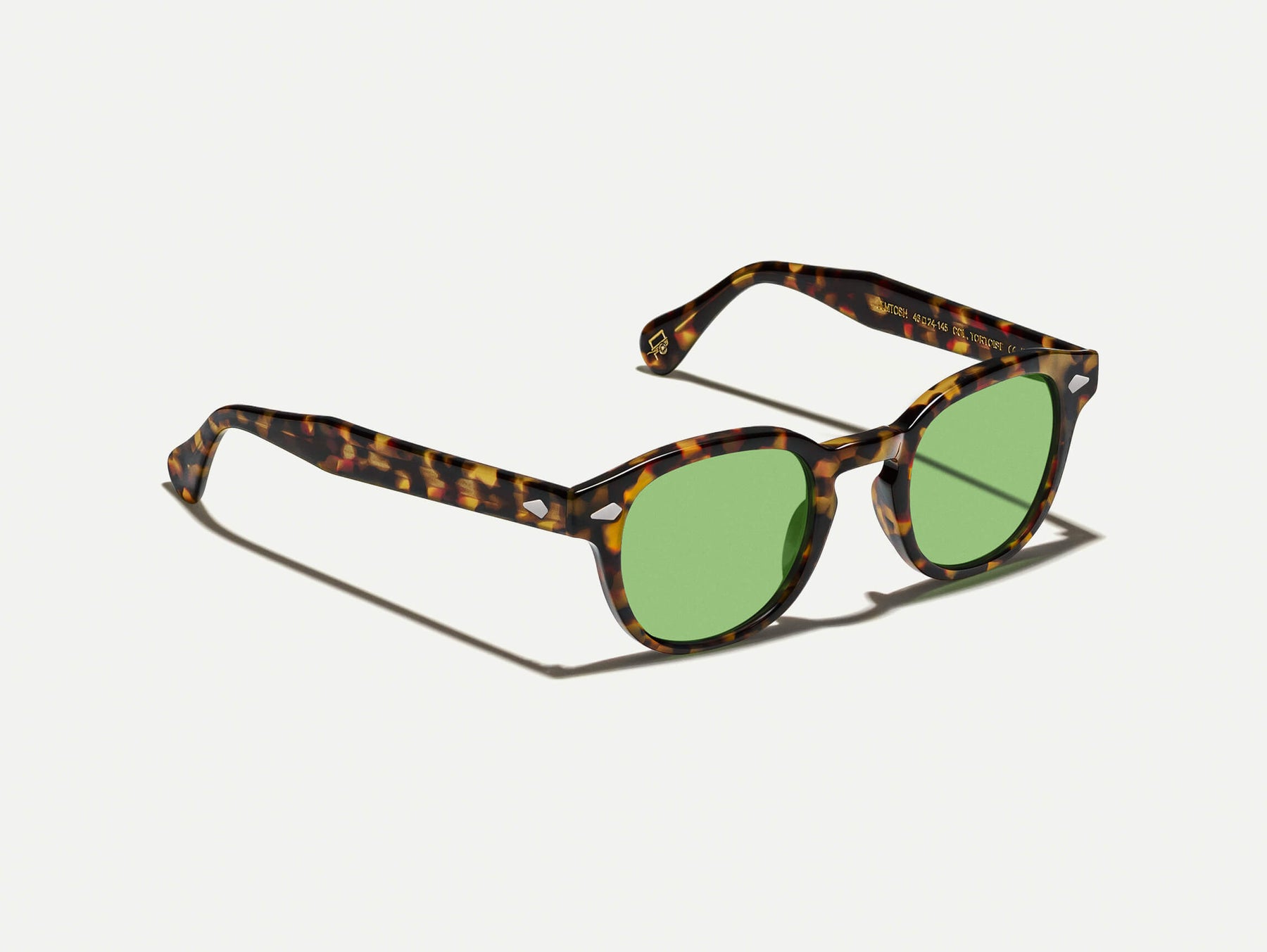 The LEMTOSH in Tortoise with GREEN+ Tint