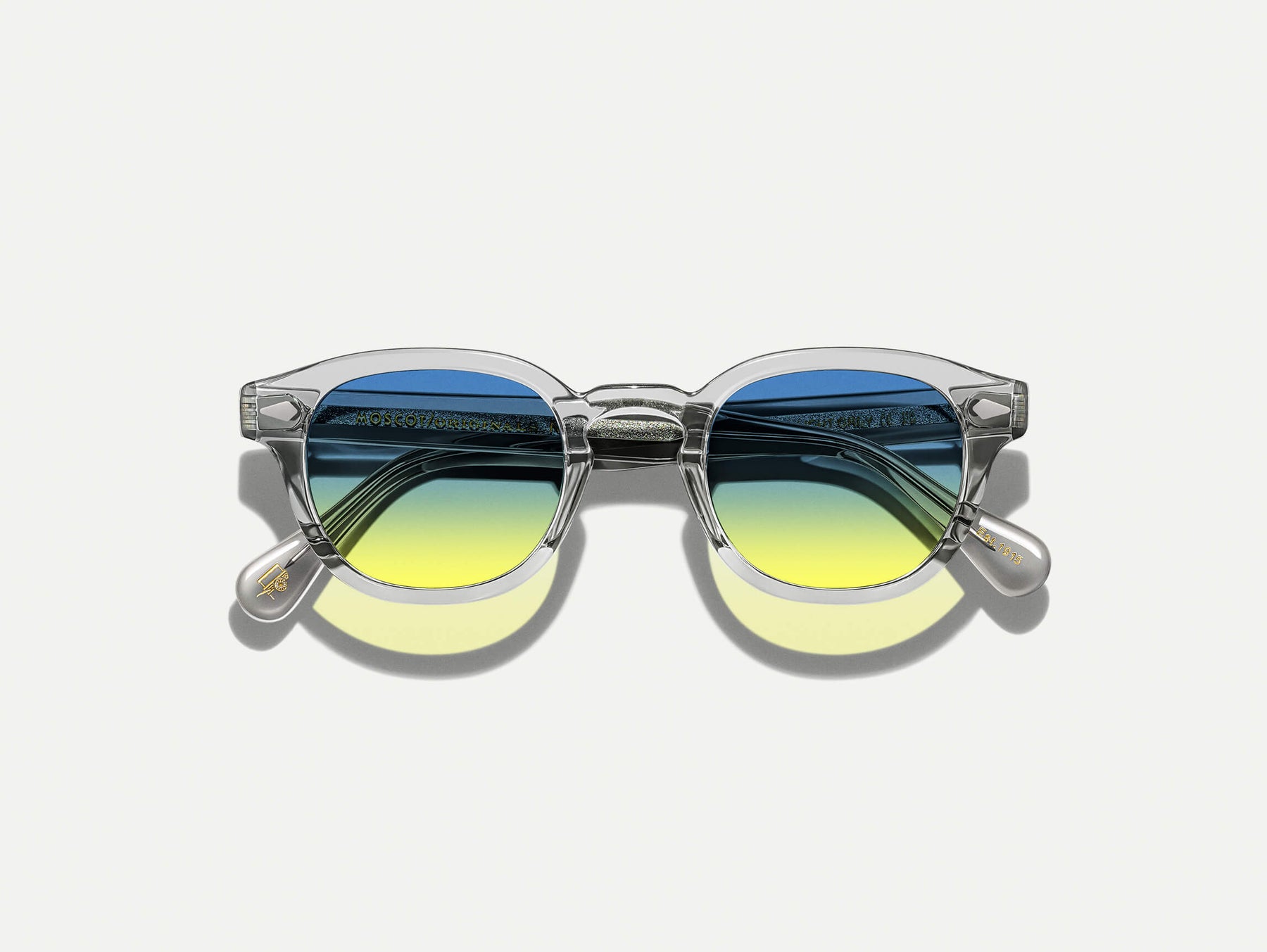 The LEMTOSH Light Grey with Aqua Sunrise Tinted Lenses