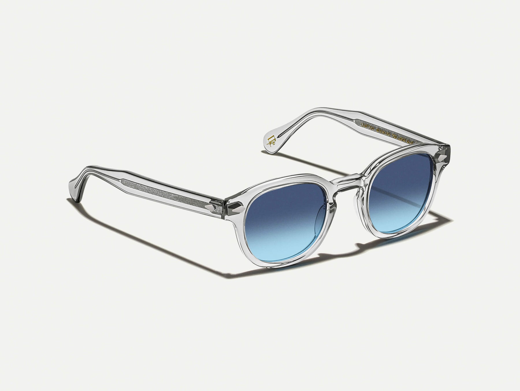 The LEMTOSH Light Grey with Denim Blue Tinted Lenses