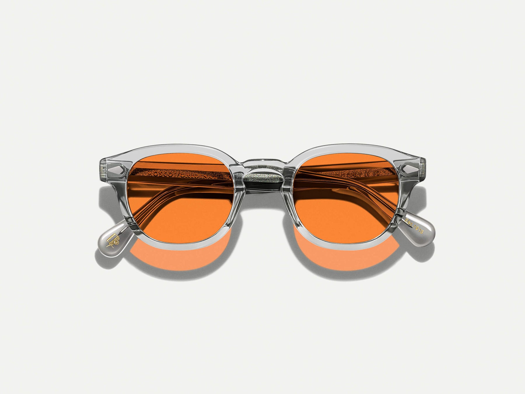 The LEMTOSH Light Grey with Woodstock Orange Tinted Lenses