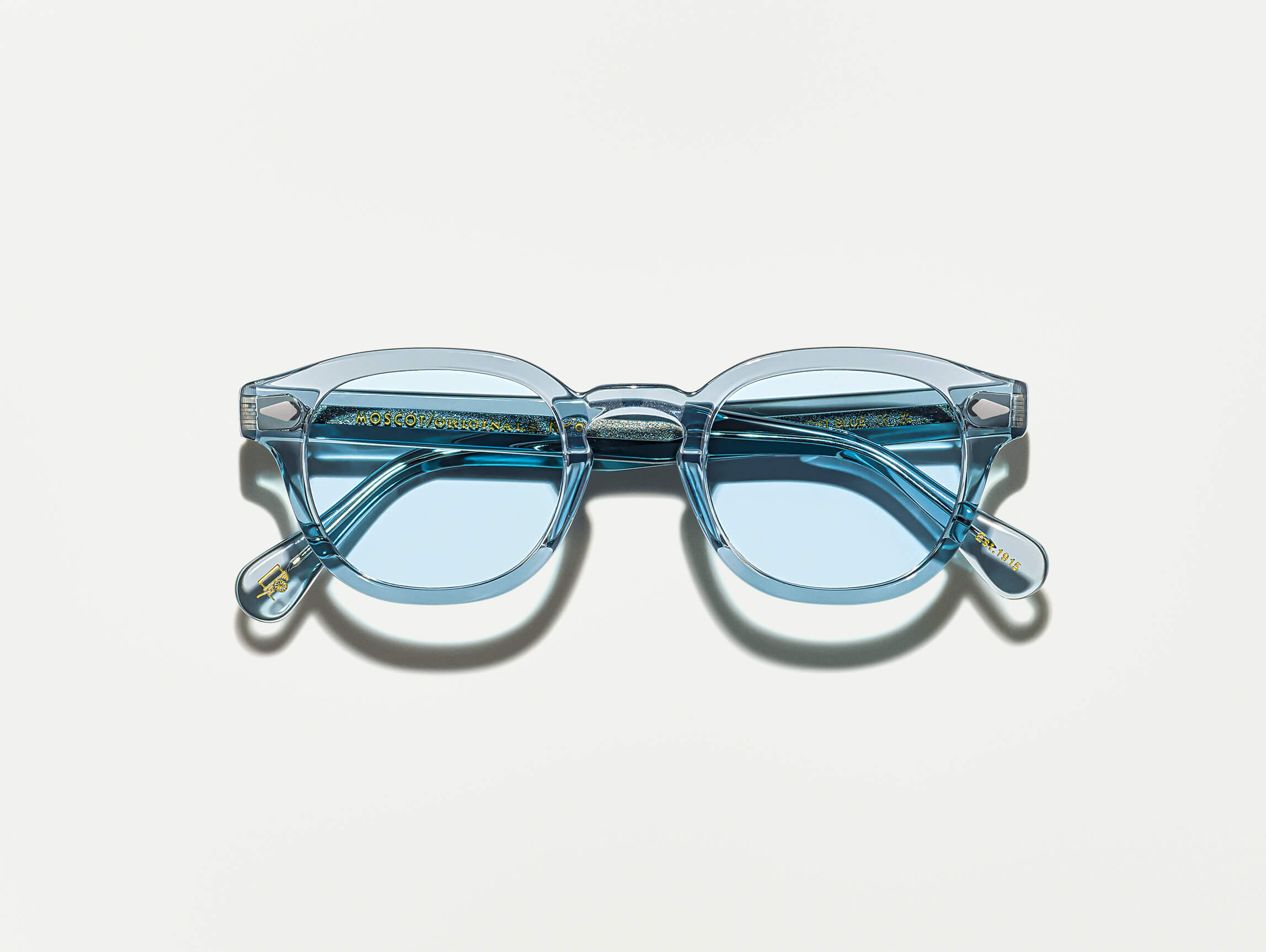 The LEMTOSH in Light Blue with Bel Air Blue Tinted Lenses