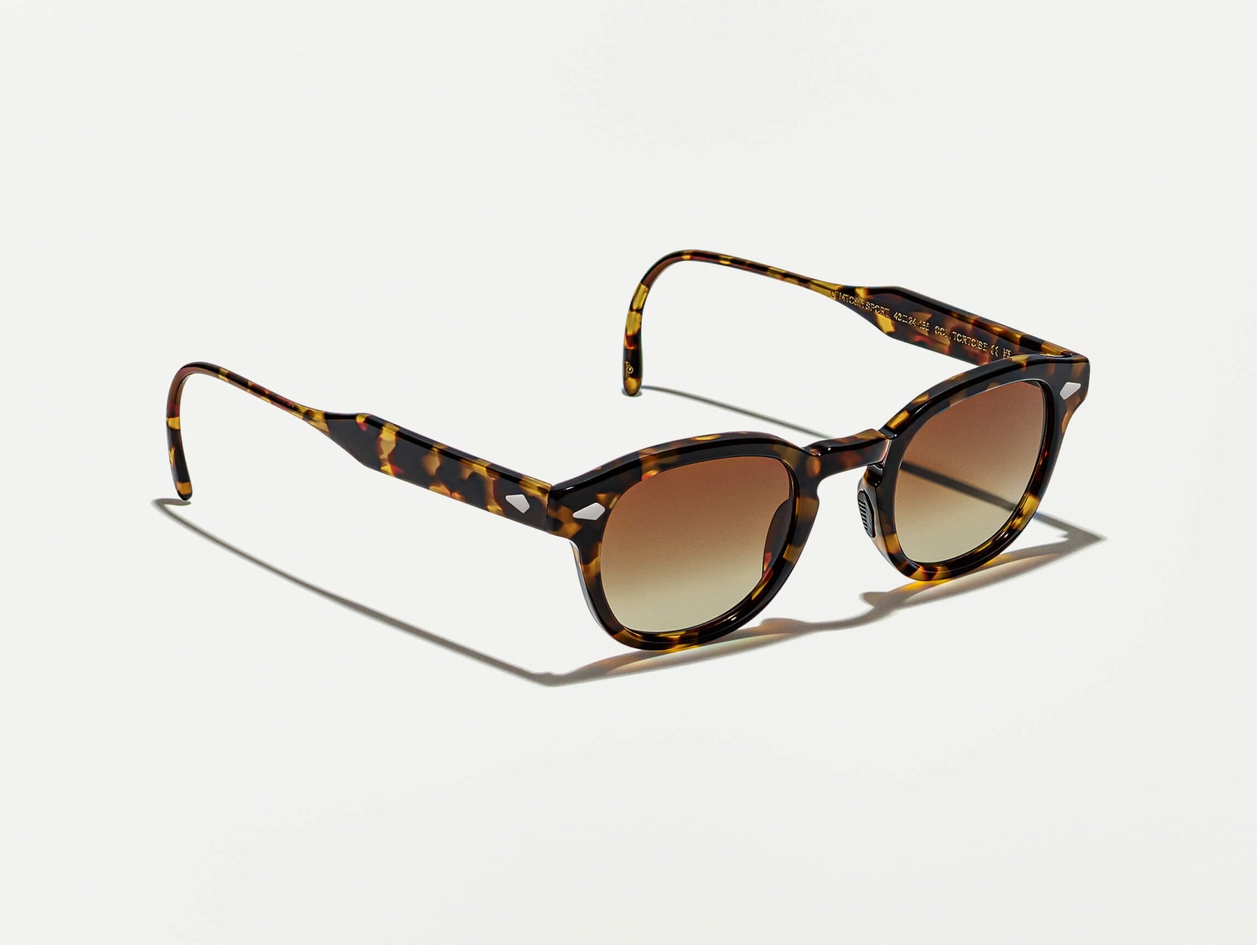 The LEMTOSH SUN in Tortoise with Amber Polarized Nylon Lenses