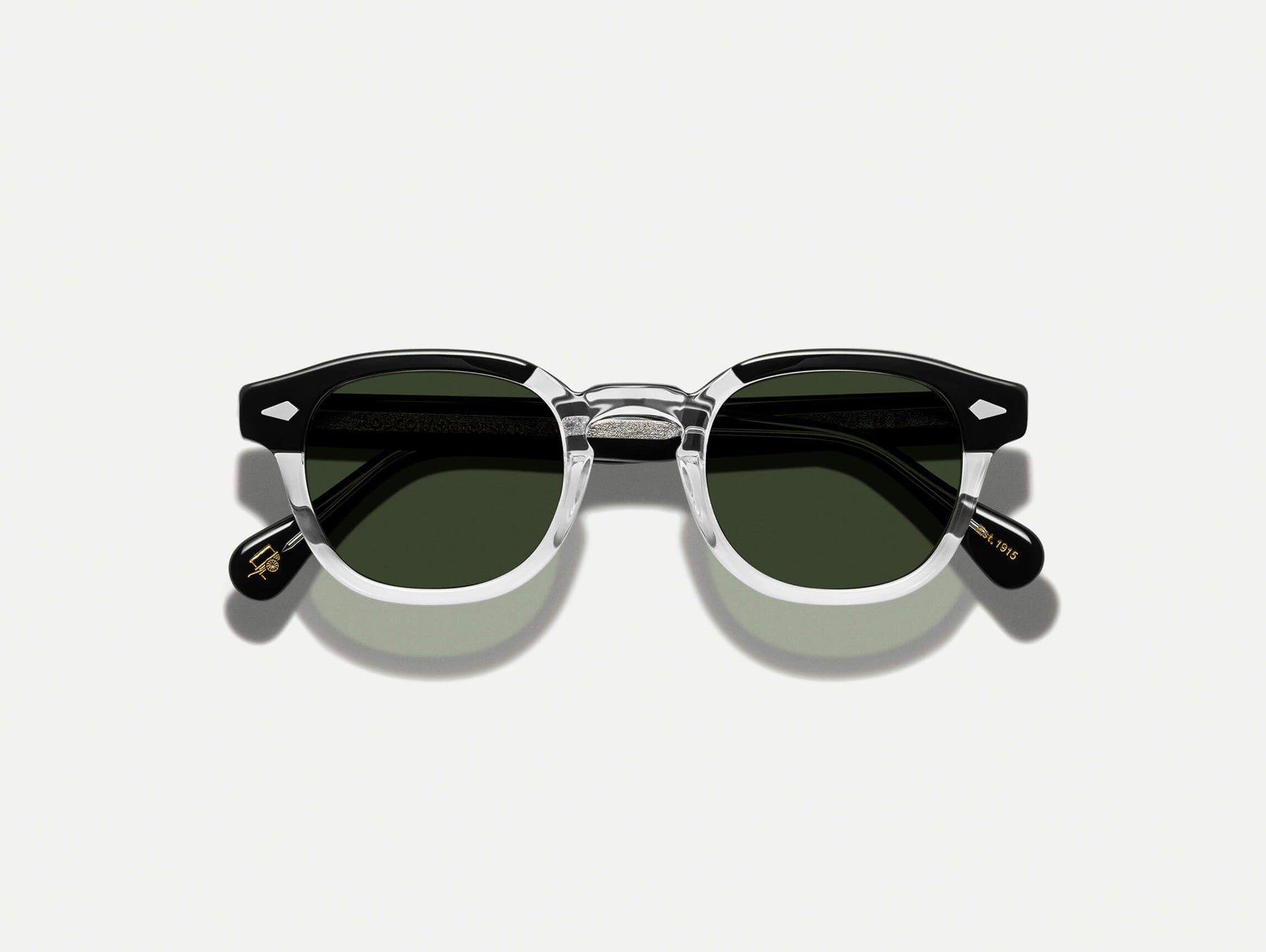 The LEMTOSH SUN in black/crystal with G-15 Glass Lenses