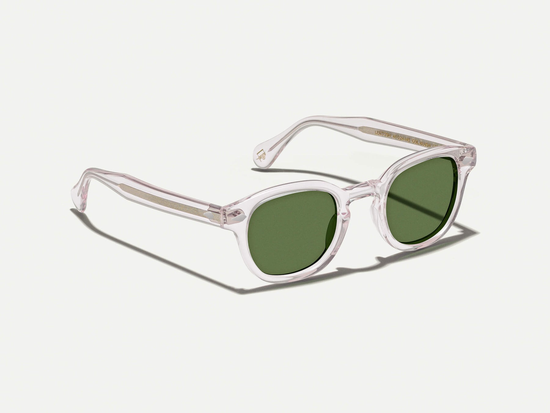 The LEMTOSH SUN in Blush with Calibar Green Glass Lenses