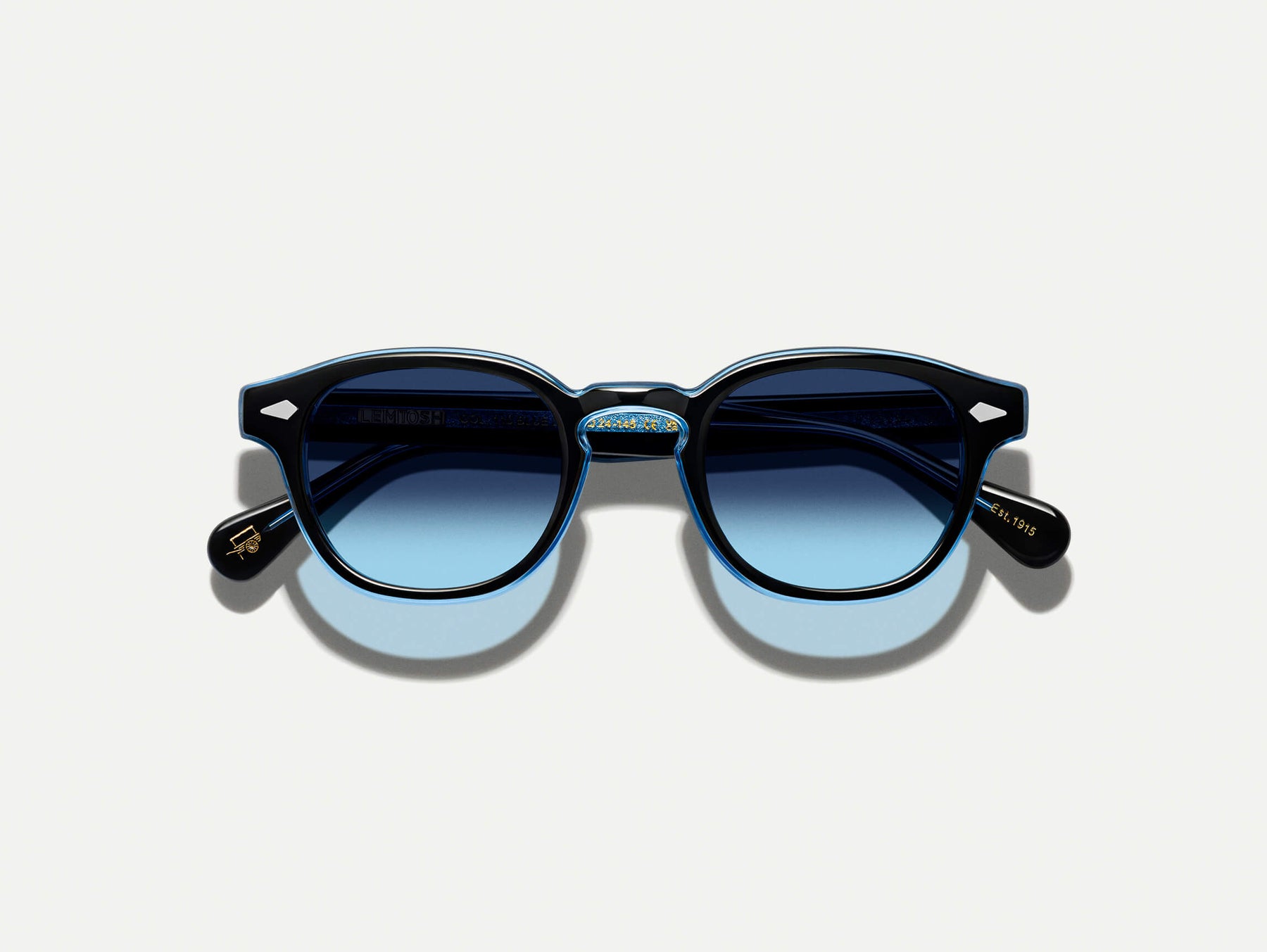 The LEMTOSH 110 in 110 Blue with Denim Blue Tinted Lenses
