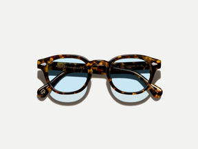 #color_bel air blue | The LEMTOSH Tortoise with Bel Air Blue Tinted Lenses