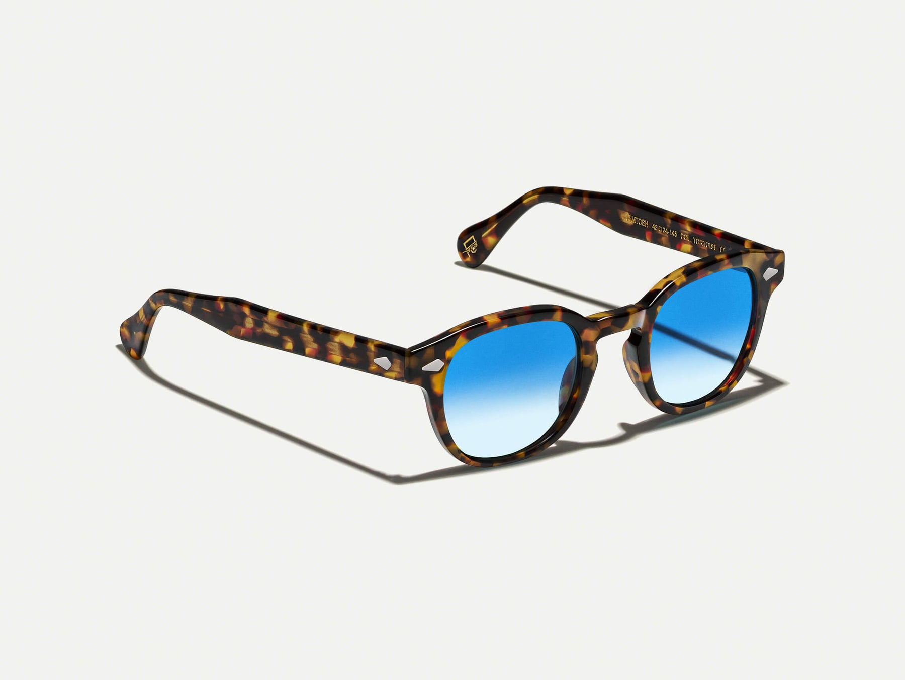 The LEMTOSH Tortoise with Broadway Blue Fade Tinted Lenses