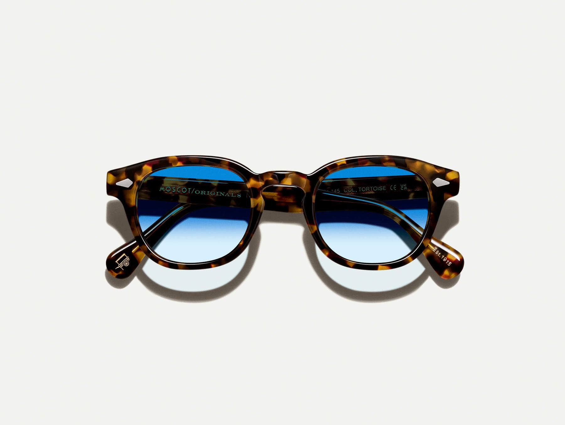 The LEMTOSH Tortoise with Broadway Blue Fade Tinted Lenses