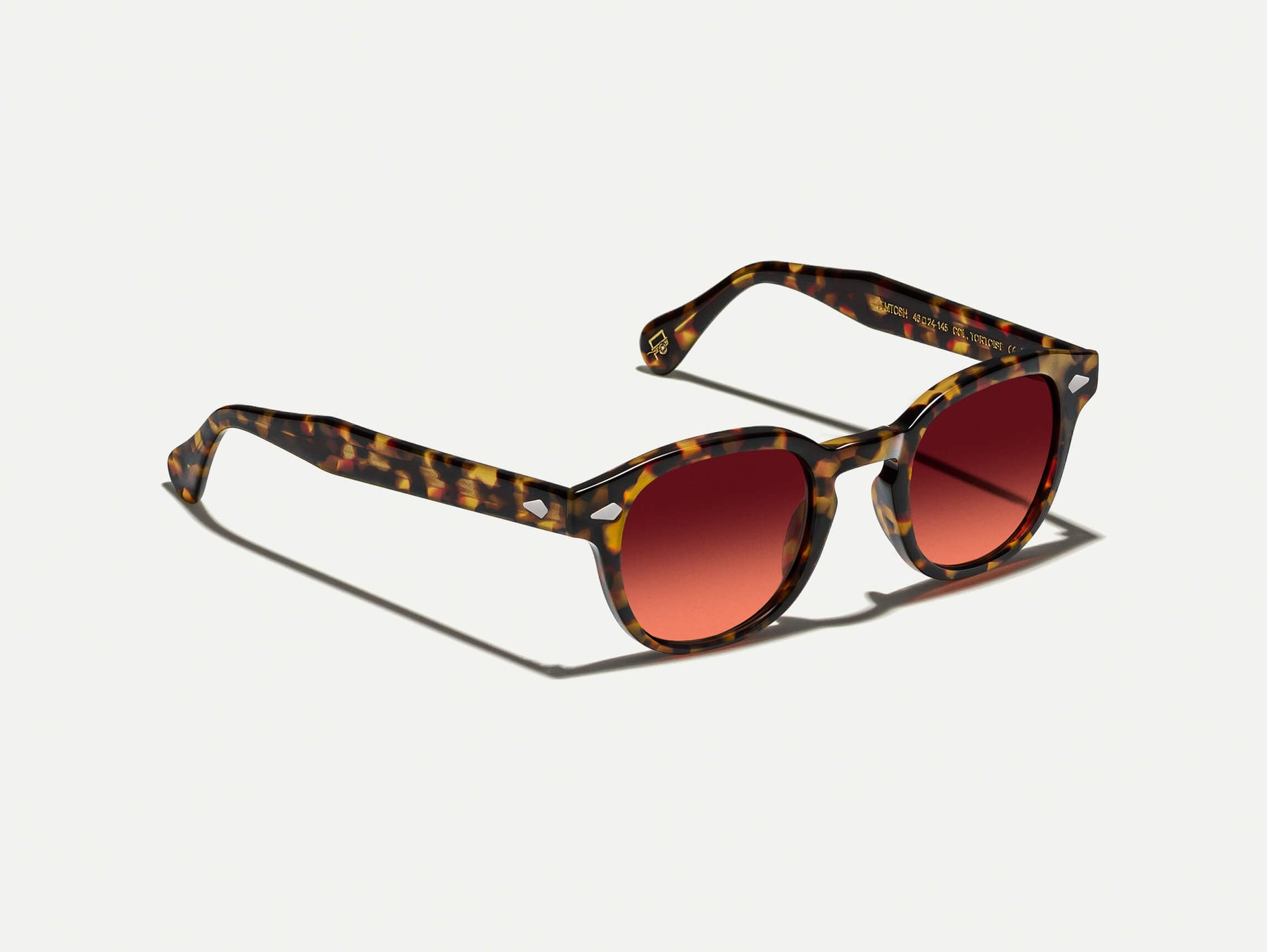 The LEMTOSH Tortoise with Cabernet Tinted Lenses