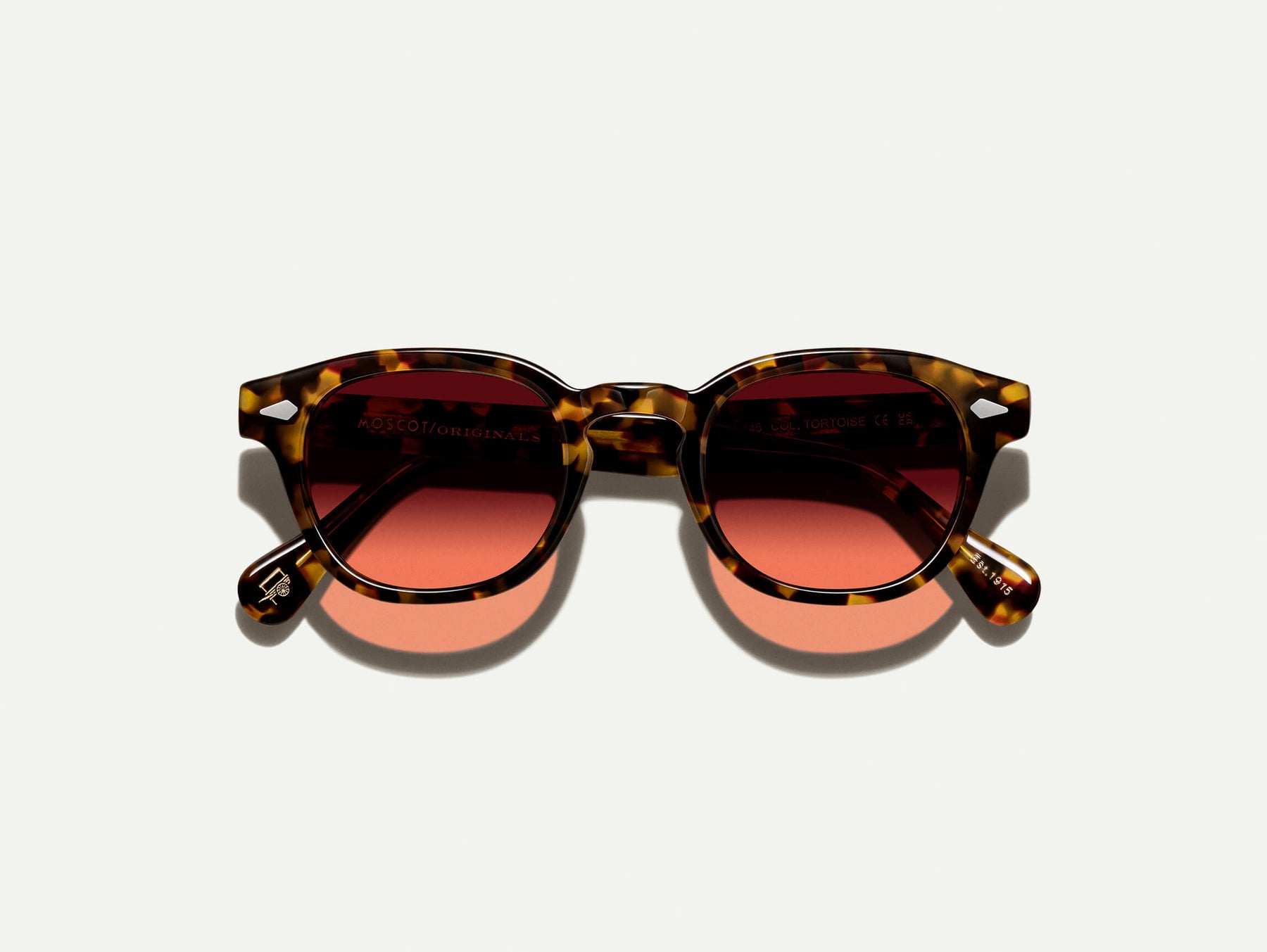 The LEMTOSH Tortoise with Cabernet Tinted Lenses