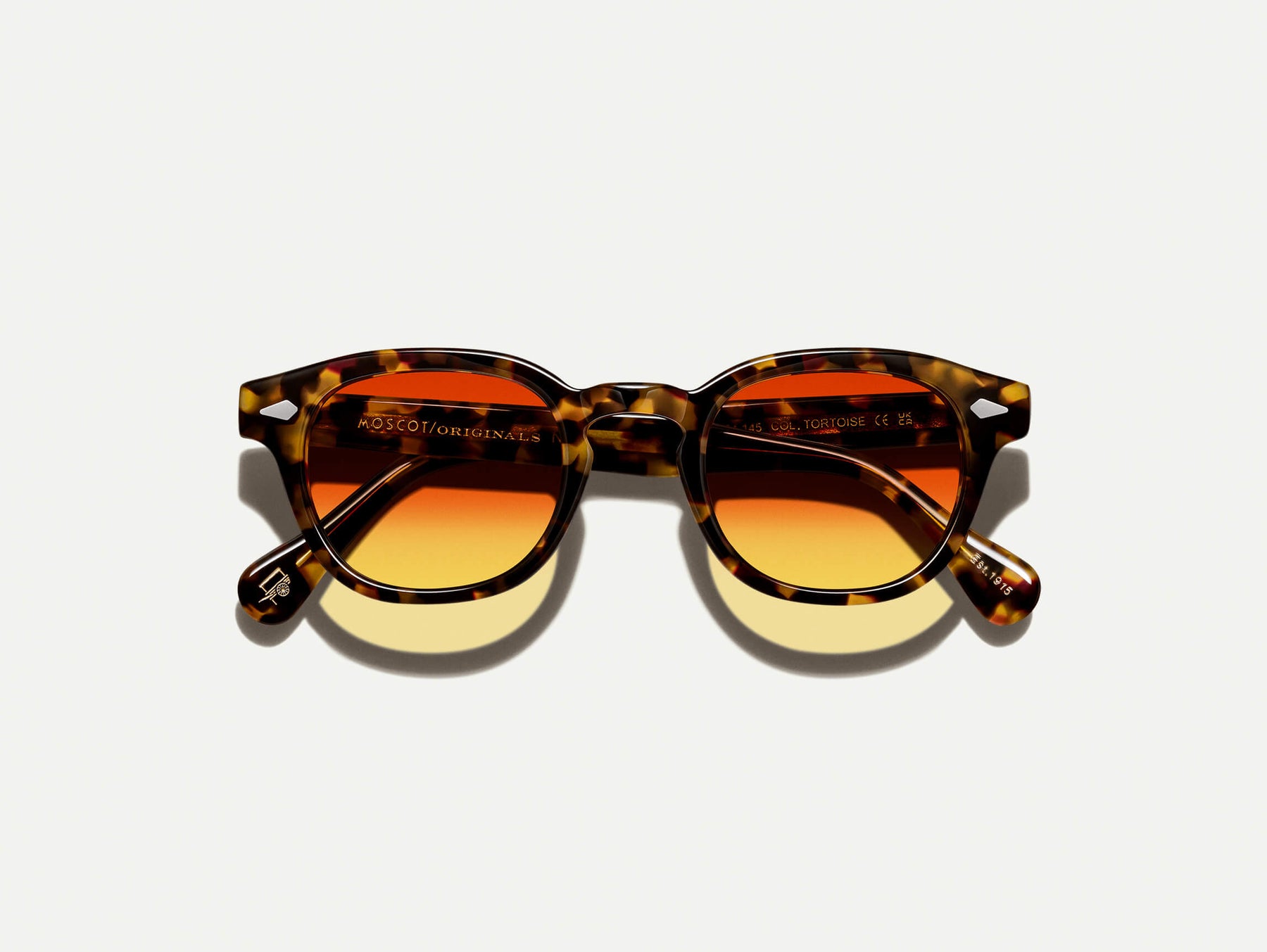 The LEMTOSH Tortoise with Candy Corn Tinted Lenses