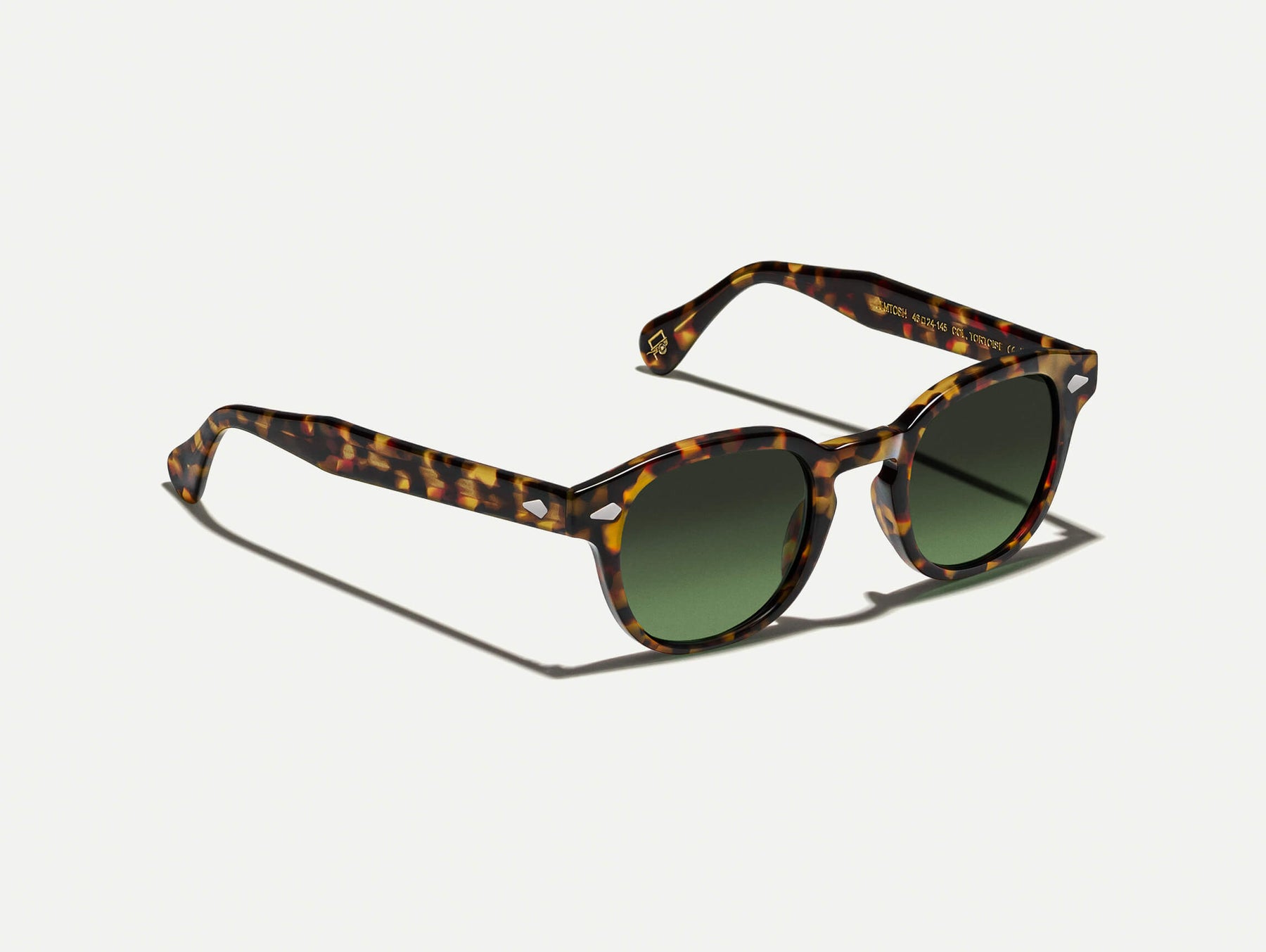 The LEMTOSH Tortoise with Forest Wood Tinted Lenses