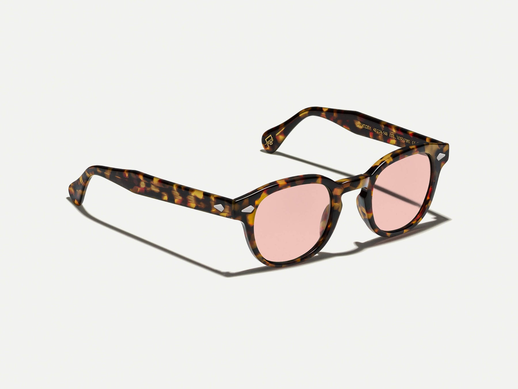 The LEMTOSH Tortoise with New York Rose Tinted Lenses
