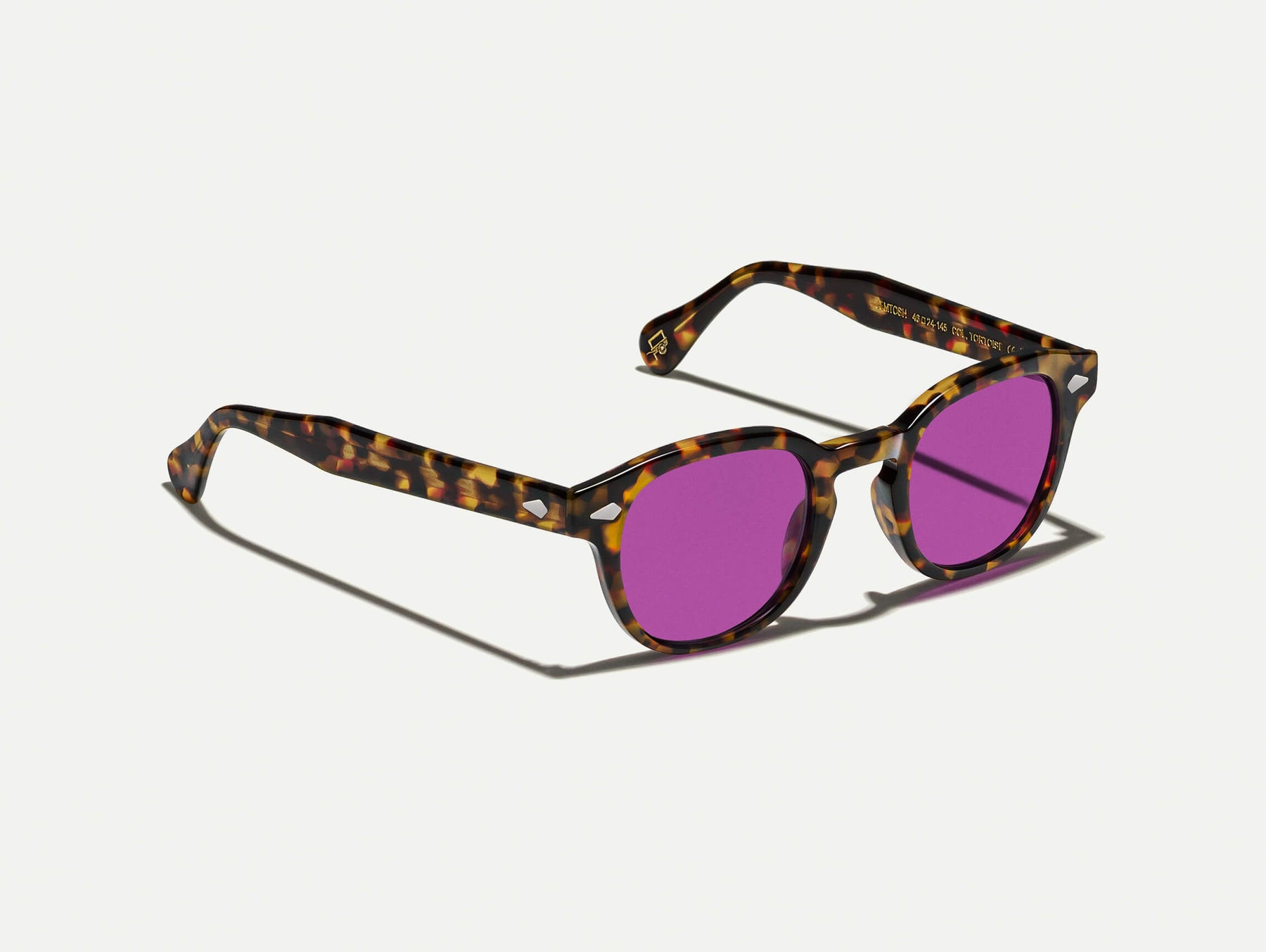 The LEMTOSH Tortoise with Purple Nurple Tinted Lenses